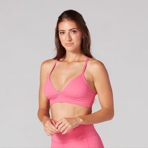 Tavi Noir Ravi Hot Raspberry Pink Workout Bra Leggings Set